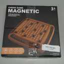 Magnetic Game Chess, Magnet Chess 40 Piceses Fun Family Games for Kids and Adults, Table Top Board Game for Game Night 2-4 Players (Brown)