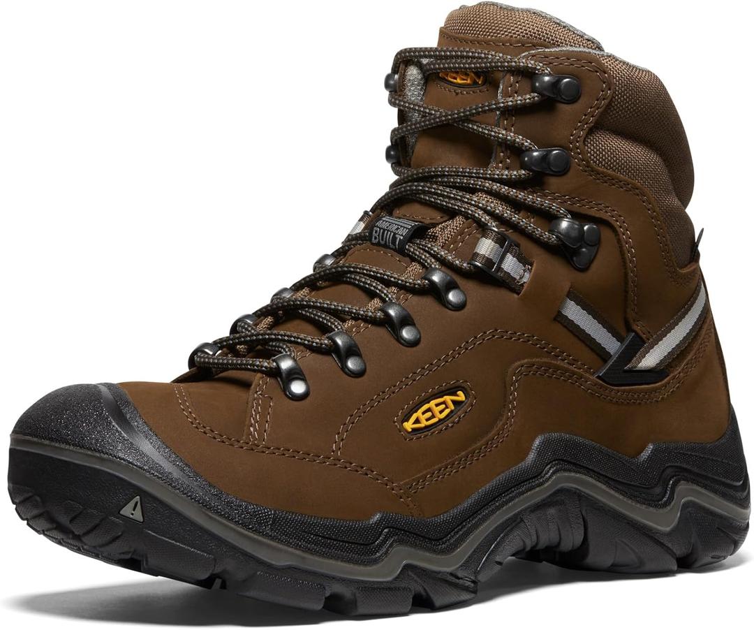 KEEN Men's Durand II Waterproof Hiking Boots (13, Cascade Brown/Gargoyle)