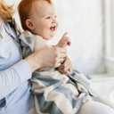 Burt's Bees Baby Hooded Woven Terry Towels Organic Cotton, Unisex Bath Essentials, Soft Nursery Towel for Infants, Toddlers, Kids