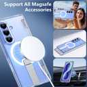 For Samsung Galaxy Z Fold 8 Ultra Case with Kickstand & Screen Protector | MagSafe-Compatible,Military Grade Drop Tested Non-Slip Slim Shockproof Case for Samsung Galaxy Z Fold 8 Ultra-Clear