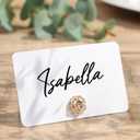 UNIQOOO 24Pcs Decorative Rose Floral Place Card Holders Bulk, Luxury Gold Metal Name Card Stands Set, for Wedding Table Setting, Business Card, Name Tag, Party Food Labels