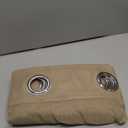 MIULEE 2 Panels Solid Color Beige Sheer Curtains Elegant Grommet Window Voile Panels/Drapes/Treatment for Bedroom Living Room (54X90 Inch)