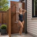 G‑Promise 316 Marine Grade Stainless Steel 8 Inches Outdoor Shower Kit
SUS 316 Stainless Steel, Built to Last, Easy Install, Height Adjustable, Wall Mounted, for Poolside, Backyard, Coastal Homes