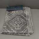 jinchan Moroccan 4x6 Area Rugs for Bedroom  Machine Washable Soft Modern Geometric Stain Resistant NonSlip UltraThin LowPile Faux Wool Carpet for Living Room Kitchen Dining Room (4x6ft, Dark Grey)