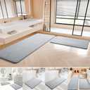 Bathroom Rugs Sets 3 Piece and Bath Mat -Extra Soft Absorbent Quick-Dry Non-Slip Backing - Multi-Use Mat for Laundry GreyE1 Mat - 63 x 20+36x24+20x16 Inch
