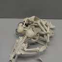 WODMAZ 5 Packs Halloween Skeletons, 16" Halloween Full Body Skeleton with Posable Joints for Haunted House Graveyard Props Decor