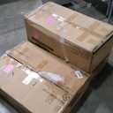 7-Piece Dining Table Set, 71" Faux Marble Kitchen Table with 6 Chairs, Solid Wood Curved Backrests & PU Cushioned Seats, Kitchen Table Chairs Set for Living Room, Dining Room