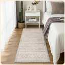 Istana Hallway Runner Rug 2.5x8  Beige Grey/Light Cream Entryway Rug -Silk's Soft Touch Runners for Hallways - Stylish Kitchen Runner Rug Non Slip (Greige)