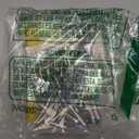 104Pcs Shelf Pins Kit, 4 Styles Nickel Plated Shelf Support Pegs, Bookshelf Pegs for Shelves, Cabinet Shelf Bracket Pegs Shelf Pins Holders for Kitchen Furniture & Closet ( 5mm & 1/ 4inch )