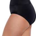 Women's Yoke Brief Swim Bottom (Black)