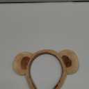 Brown Bear Ears Costume Headband Cute Party Headwear Animal Headband Fashion Hairband Hair Hoops Hair Accessories for Party Halloween Cosplay Christmas Makeup Washing Face