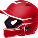 Champro HX Legend Plus Batting Helmet (Large, Scarlet, White)
