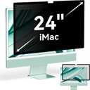 Privacy Screen for iMac 24 Inch 2021-2024 Destop Computer Monitor, Anti Glare Blue Light Filter Shield, Upgraded Anti Spy iMac Privacy Protector