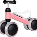 Baby Balance Bike for 10-24 Months, Perfect First Bike or Birthday Gift, Safe Riding Kids Toy for 1 Year Old Toddler, Children Walker (Pink) (Pink)