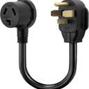 Dryer Adapter Cord, NEMA 14-30P Male to 10-30R Female - 3-Prong to 4-Prong, 1.5FT, 30A/250V, STW 10AWG - Ideal for Home Appliances, RV, Travel, DIY, Professional Use