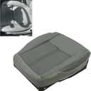 ECOTRIC Driver Seat Bottom Cover Artificial Leather 2-Tone Gray Compatible with 2005-2007 Jeep Grand Cherokee Limited 2WD 4X4 Driver Side