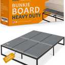 Meliusly Heavy Duty 10mm Bunkie Board Queen Size (60x80'') Patent Pending Low Profile Bed Board Design - Breathable, Noise Minimizing, Moisture Resistant Bunkieboards, Low Profile Bed Support