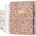 AIMPEAK 2026-2027 Large Planner, 18-Month Calendar Planners 2026-2027, 8"×10", Jan. 2026 - Jun. 2027, Spiral Bound with Stickers, Gift Box & Dividers, Leopard Print