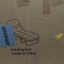 Chaise Lounge Chair, Folding Cot, 6-Angle Adjustable Camping Cot with Mattress for Patio and Beach, Foldable Bed Portable Heavy Duty Lay Flat Reclining with Pillow (Gray, M - 70'')