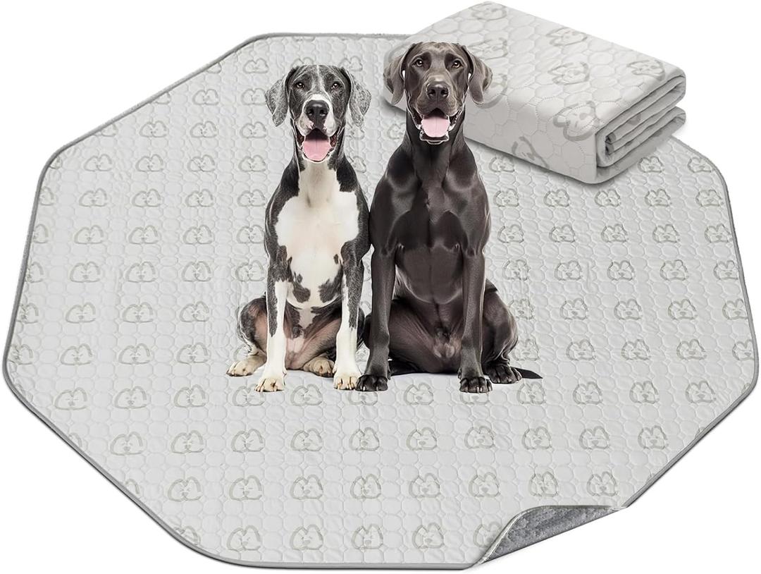 FXW Washable Pee Pads for Dogs, Puppy Pads with Super Absorbent, Specifically Designed for FXW Rollick/Homeplus 24inch 8 Panels Dog Playpen, Octagon, 71" x 71", 1 Pack (70.9 x 70.9")