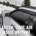 Auto Ventshade [AVS] Outside Mount Rain Guards For 2015 - 2026 Ford F-150; 2017 - 2026 F-150 Raptor, F-250, F-350 SD, SUPERCREW ONLY | Window Vent Visors, 4 pcs. - Smoke | 94975