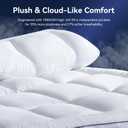 NicePlus Dorm Room Essentials Dual Layer 4 Inch Memory Foam Mattress Topper Twin XL, 2 Inch Cooling Gel Memory Foam and 2 Inch Soft Pillow Top Mattress Pad Cover Back to School