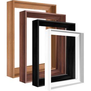 Canvas Floater Frame for 24x30 Canvas Prints Fits 1.25 Inch Deep Canvas Walnut Floating Frame for Modern Wall Art and Gallery Display