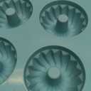 Jello Molds 3pcs Silicone Fluted Tube Cake Pans, 6 Cavity Heritage Bundtlette Cake Silicone Mold for Baking Non Stick Fancy Molds (Pink+Blue+Gray, Fluted Tube)