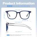 Missfive 2-Pack Multifocus Progressive Reading Glasses Men, Blue Light Blocking Multifocal Readers(Top Is Not 0)