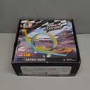 Flexible Race Track Toys for Kids 15 Ft with 4 Cars & Suction Cups, Portable Double Lane Racetrack Compatible with Hot Wheels & 1/64 Diecast Cars, Fun Car Ramp Track Set for Ages 3+(Blue & Yellow)