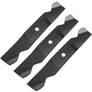 Replacement 187254 Medium Lift Blades Set, Compatible with 54" Deck Hu sqvarna GTH26K54T MZ5424S RZ5424 AYP Pou LAN Craftsman Lawn Mower, Replaces 187256 21546235 532187254 532187256, 3 Pack
