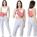 VOROLO Fanny Pack For Women And Men Crossbody Bag Belt Bag with Adjustable Strap Graduation Gifts Deep Pink
