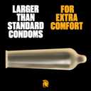 TROJAN Magnum Lubricated Large Condoms, Comfortable and Smooth Lubricated, Americas Number One Condom, 36 Count Pack