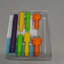 Oral Sensory Stimulation Kit with 6 Soft Textured Heads for Speech Therapy & Feeding Support, Muscle Strength & Phonation Improvement - Blue