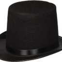 Rhode Island Novelty Deluxe Black Magician Butler Formal Costume Top Hat, One Per Order