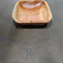 for Rubber Wood, Salad Bowl Handcrafted, Simple Stylish Square Bowl, for Party Family Gathering, Durable Wood Tableware, Kitchen Serving Bowl, Decorative Dining   (10x12"x4Diameter)