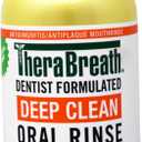 TheraBreath Deep Clean Oral Rinse Mouthwash, Kills 99.9% of Germs, Antiseptic, Fresh Mint  16 fl oz