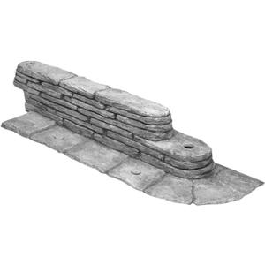 Emsco Group 2032HD Bedrocks Trim-Free Gray, 20 Feet Natural Stacked Slate Design Garden Lawn Edging