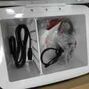 CROWNFUL Mini Fridge, 4 Liter/6 Can Portable Cooler and Warmer Personal Refrigerator for Skin Care, Cosmetics, Beverage, Food,Great for Bedroom, Office, Car, Dorm, ETL Listed (White)