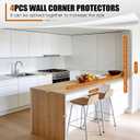 Magicheap 4 Pack Wall Corner Protector, 31.5in x 1.18in, Clear