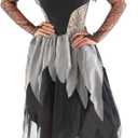Morph Corpse Bride Costume for Women, Zombie Bride Costume Women, Womens Halloween Costumes. Size XL