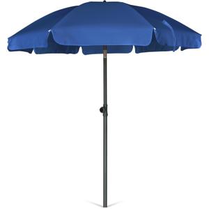 AMMSUN Patio Umbrella, 6.5 ft Outdoor Table Umbrella with Tilt Steel Pole, UPF50+ Protection, Great for Outdoor Garden Backyard, Navy Blue