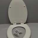 KOHLER 4636-RL-47 Cachet ReadyLatch Elongated Toilet Seat Slow Close, Soft Close Toilet Seat Quiet Lid, Contoured Grip-Tight Bumpers Installation Hardware, Apartment Essentials. Almond