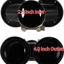 Carbon Fiber Dual Exhaust Tip 2.5 Inch Inlet 4 Inch Outlet Dual Carbon Fiber Exhaust Tip