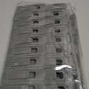 Tinfol Gray Velvet Hanger Clips 24 Pack, Non-Slip Flocked Clips for Pants, Skirts, Suits - Strong Finger Clips with Large Opening, Perfect for Slim-Line Velvet Hangers