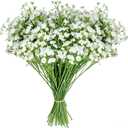 28CM Artificial Babys Breath Flowers,36pcs Babys Breath Artificial Flowers Bulk White for Wedding Bouquets,Party Decorations Realistic Fake White Flowers for Bridal & Event Decor