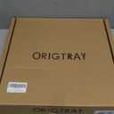 Walnut Tray, 12 Inches Ottoman Tray, Rustic Round Handcrafted Solid Wooden Candle Decorative Tray for Coffee Table Countertop, Home Decor, Farmhouse, Kitchen, Bar