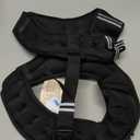 Henkelion Weighted Vest Weight Vest for Men Women Kids Weights Included, Body Weight Vests Adjustable for Running, Training Workout, Jogging, Walking (12 lbs, Black)