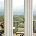  Curtains 108x52 Inches Long for High Ceiling to Floor Living Room 2 Panels Set Semi Blackout Grommet Eyelet Light Filtering Sheer Modern Farmhouse Drape for Bedroom Picture Window 