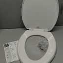 Bemis 7300SLEC Slow Close Toilet Seat, Easy Clean Hinges and Durable Plastic Seat, Made in USA, Elongated, White